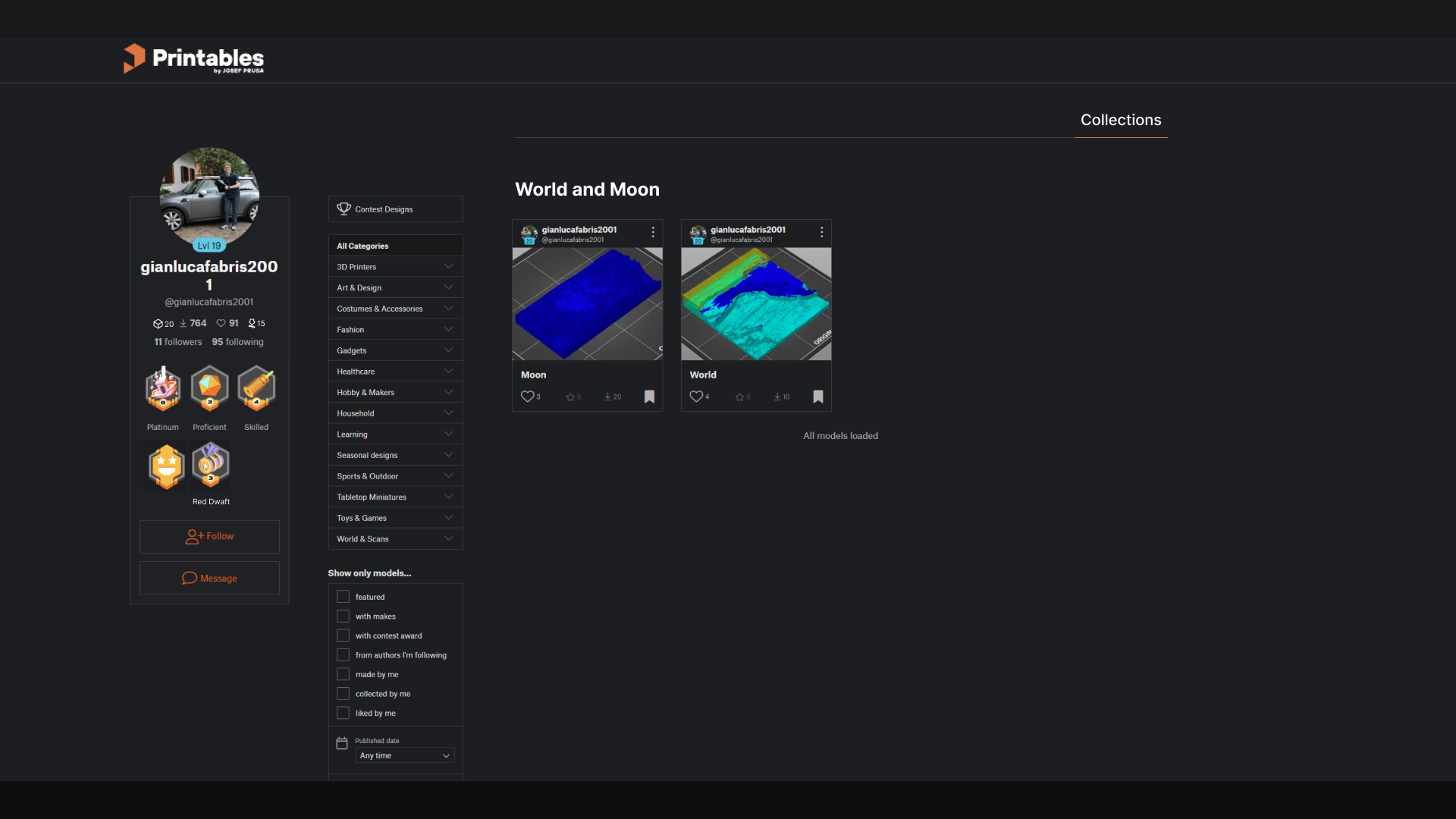 collections and user modified